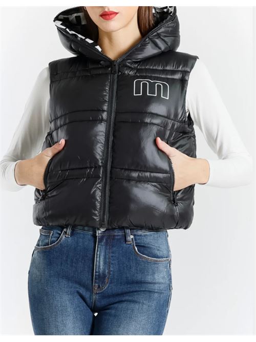 Gilet imbottito con cappuccio Met Met | M9 106PMBLACK